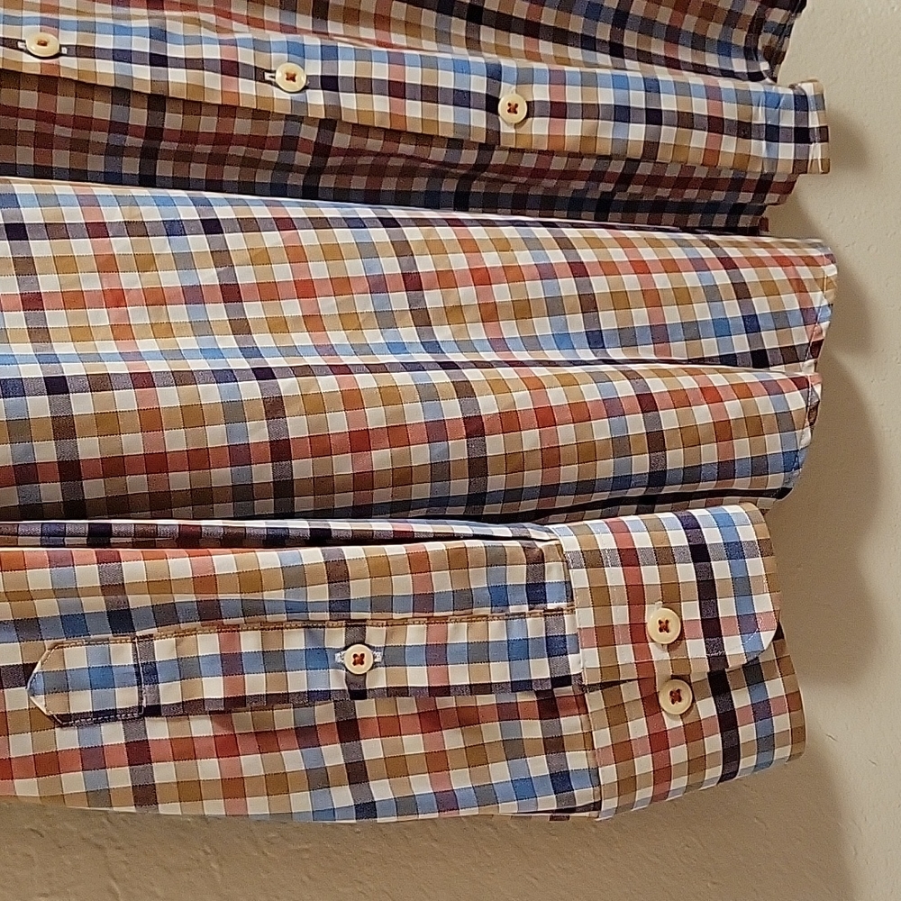 Peter Millar Button-Down - Orange - Medium - image 6